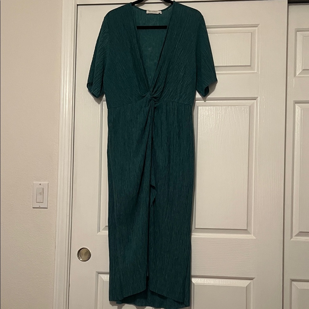 All the Favor Elegant Green Dress